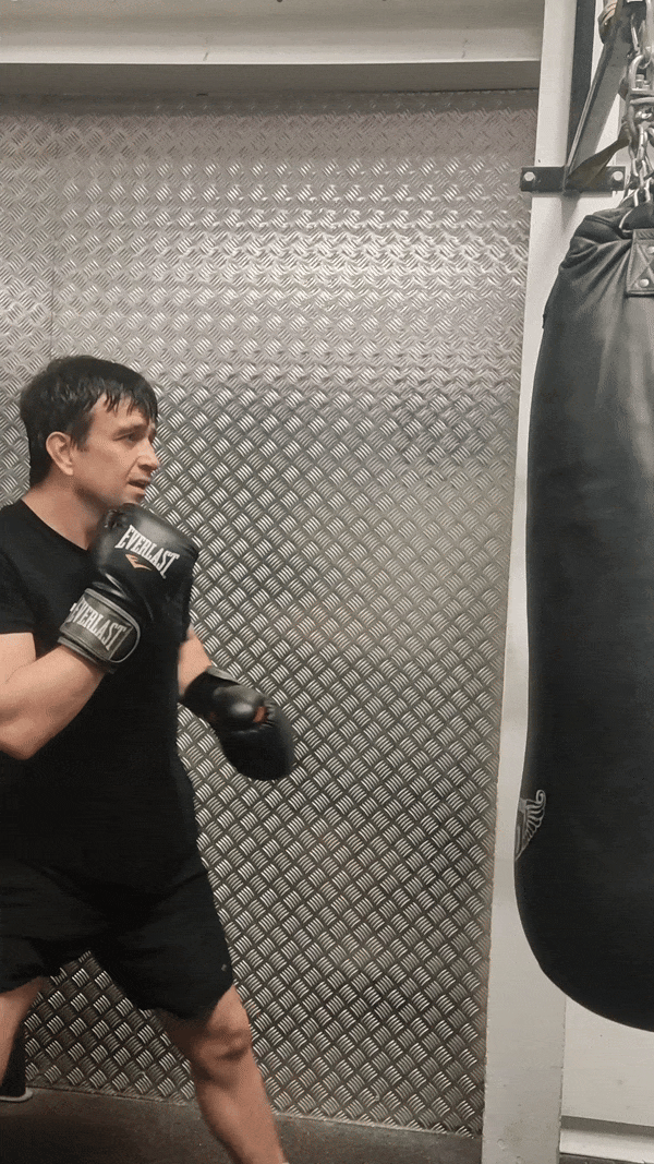 a gif of a high punch